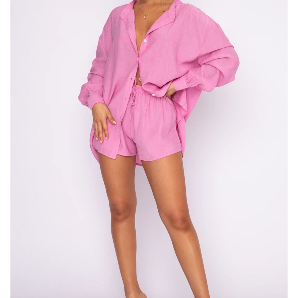 White fox I've Got A Feeling Shorts Pink
